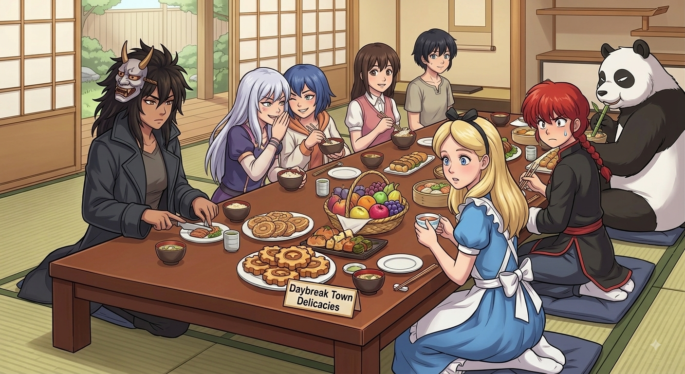 Ranma Dinner Tendo Saotome Keyblade Wielders 3